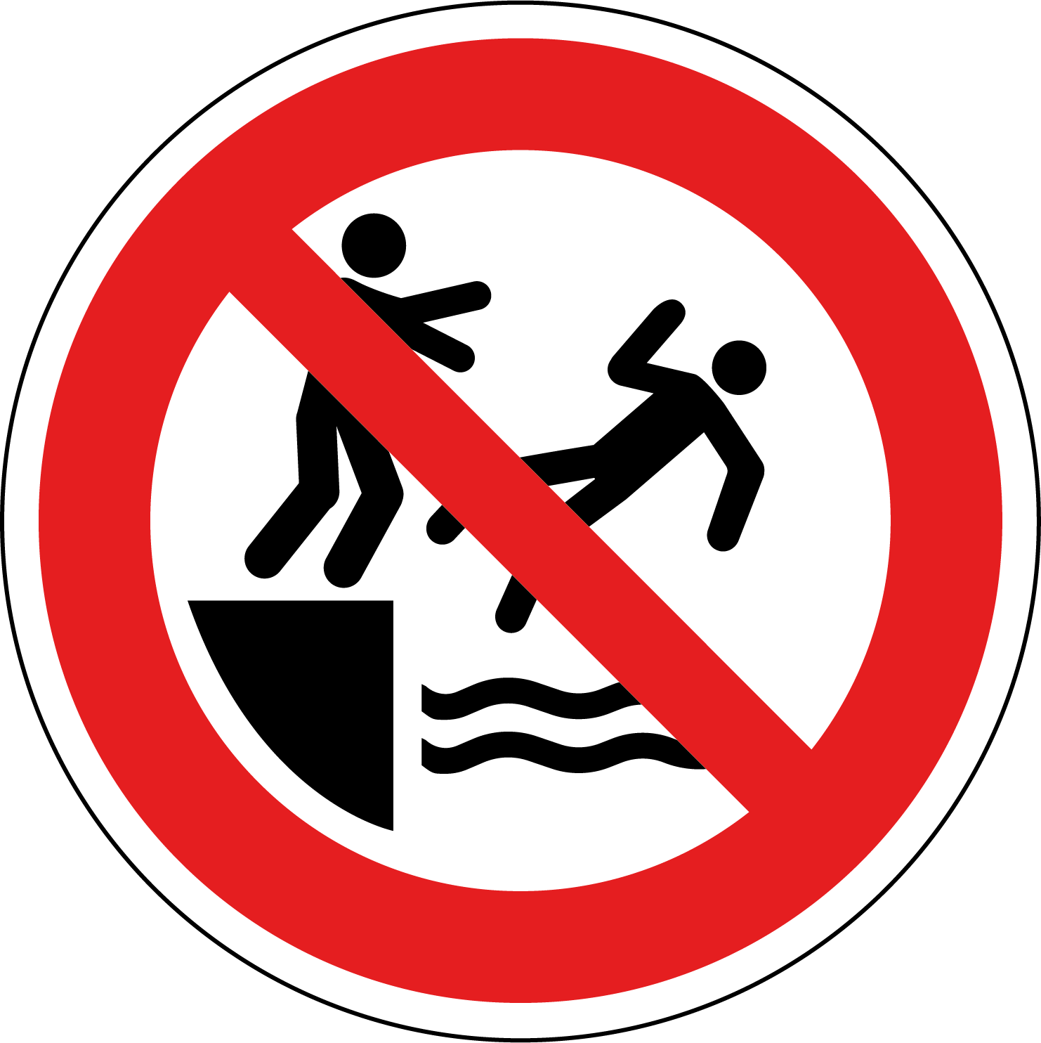 P062 - Verboden in het water te duwen